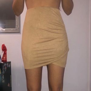 Tan soft skirt